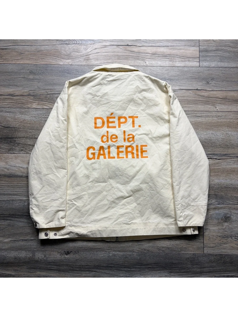 Gallery Dept. Dépt. de la Galerie Cream Nylon Jacket Size S